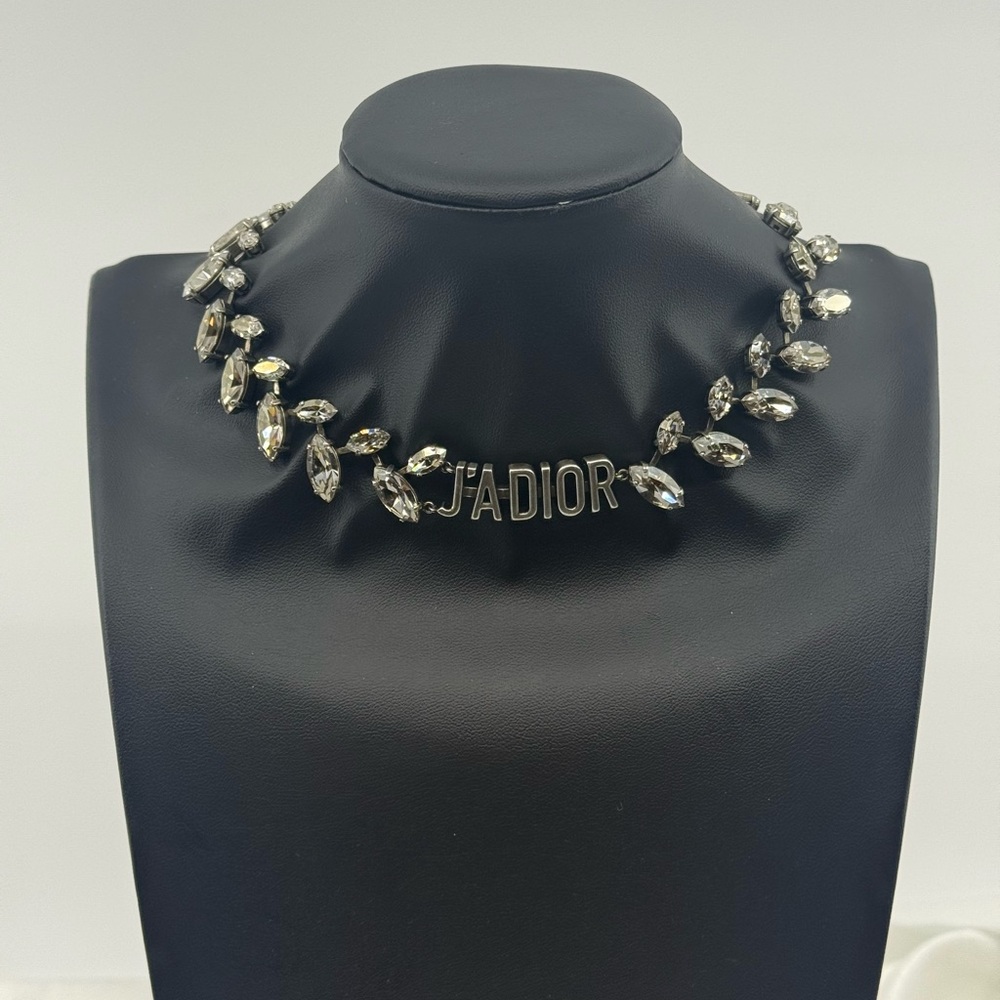 Christian Dior Crystal J'adior Laurier Choker Necklace